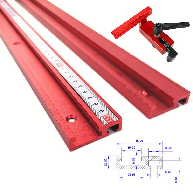 Aluminum T-Slot Profile - 1PC チュートアルミ合金 T トラックモデル 45 T