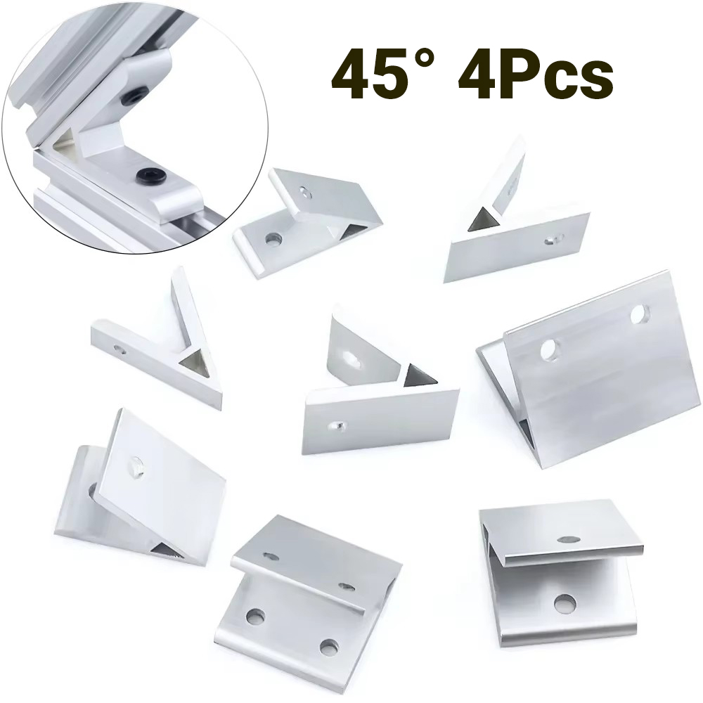 Aluminum T-Slot Profile - 4 個 45 度角度コーナーブラケット 2020 3030