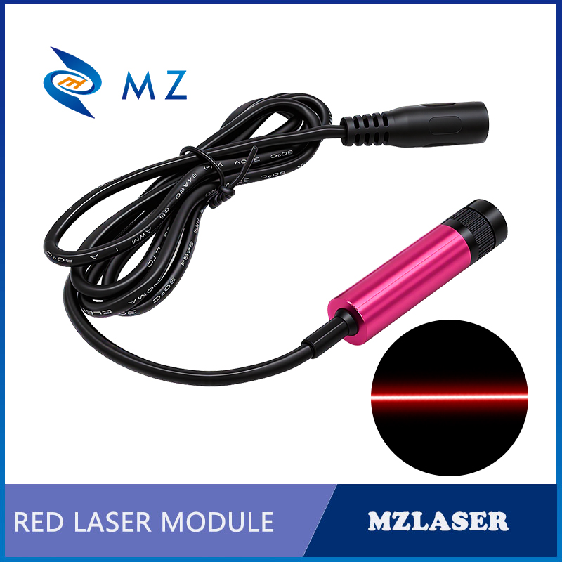 Industrial Laser Line Generator - コンパクト調整可能フォーカシングレッドラインレーザーモジュール 635nm D12mm 10mw 3V 5V