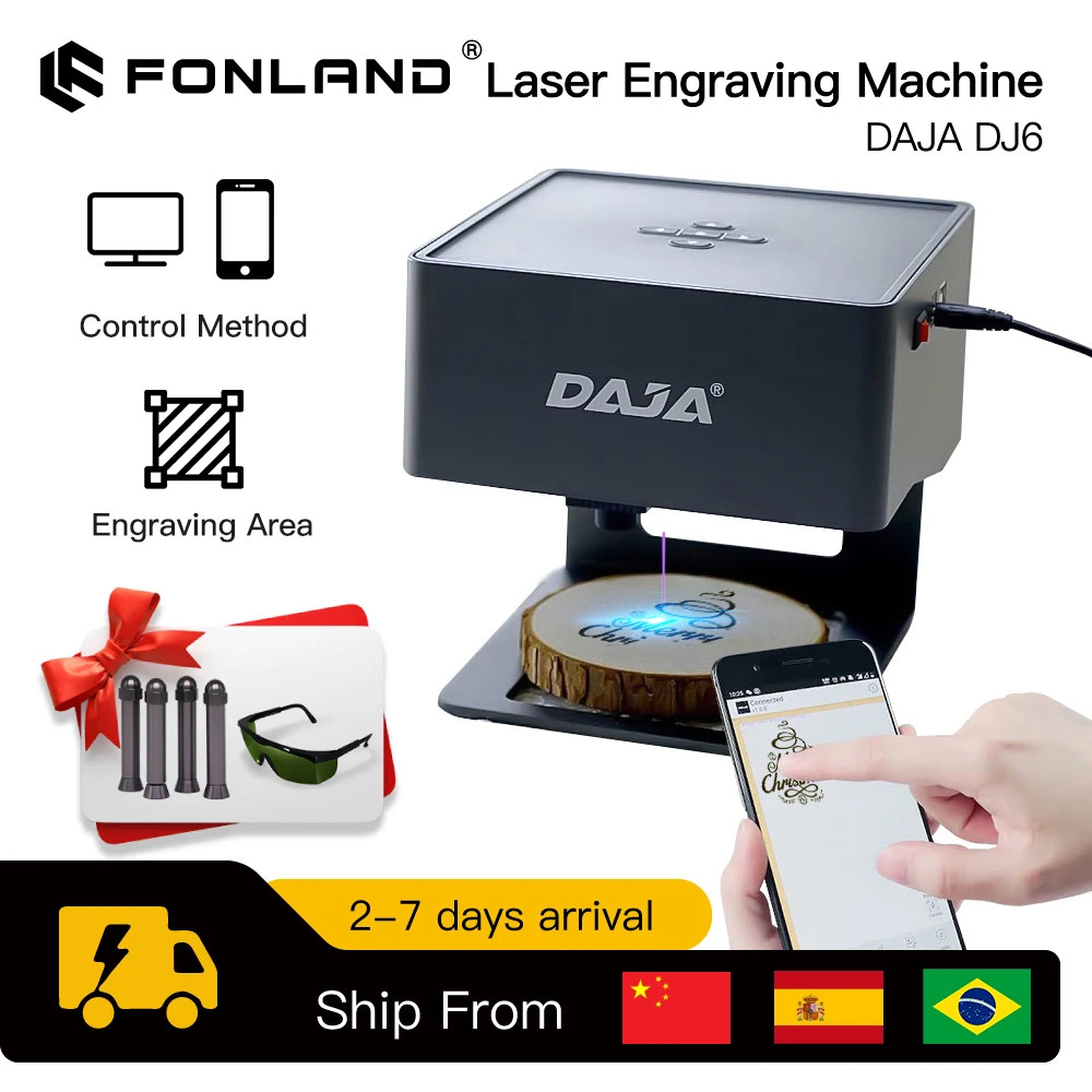 Industrial Handheld Laser Engraver - Daja-レーザー彫刻機,ミニロゴ,マークプリンター,カッター,木工,木材,プラスチック,DIY,dj6,3000MW