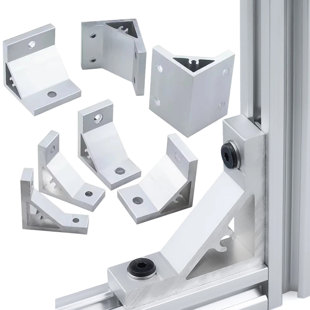 Aluminum T-Slot Profile - 4 個 90 度コーナーアングルブラケット 2020 3030