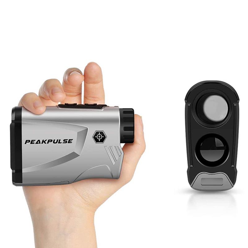 Industrial Laser Rangefinder - 狩猟距離計 650 ヤードレーザー距離計 6 倍倍率振動角度高さ速度 ​