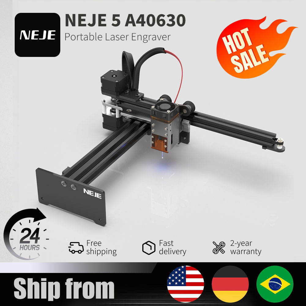 Industrial Handheld Laser Engraver - NEJE 5 A40630 20W ポータブル小型レーザー彫刻機 レーザー切断機