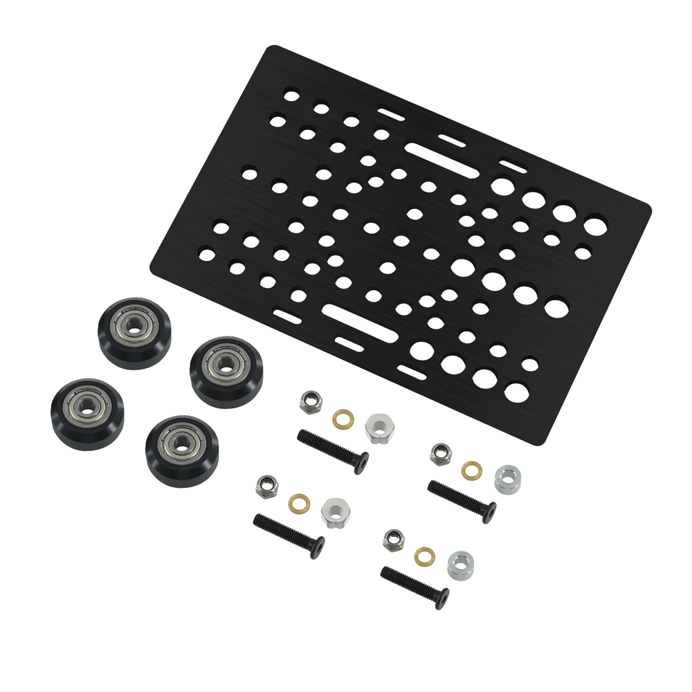 3Dプリンター部品用ホイール付きVスロットガントリーセット、 - Aluminum T-Slot Profile のレビューと価格