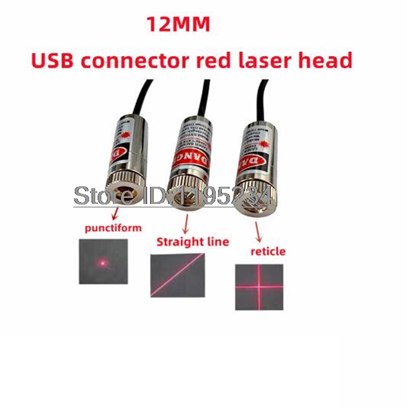調整可能な焦点を備えたUSBコネクタレーザーモジュール,赤色 - Industrial Laser Line Generator のレビューと価格