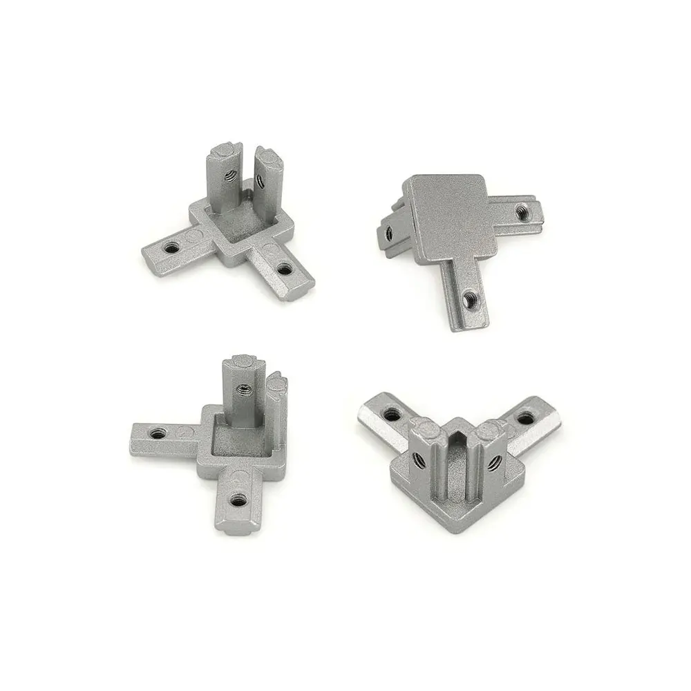 10個入り 3方向コーナーブラケットコネクター EU 202 - Aluminum T-Slot Profile のレビューと価格