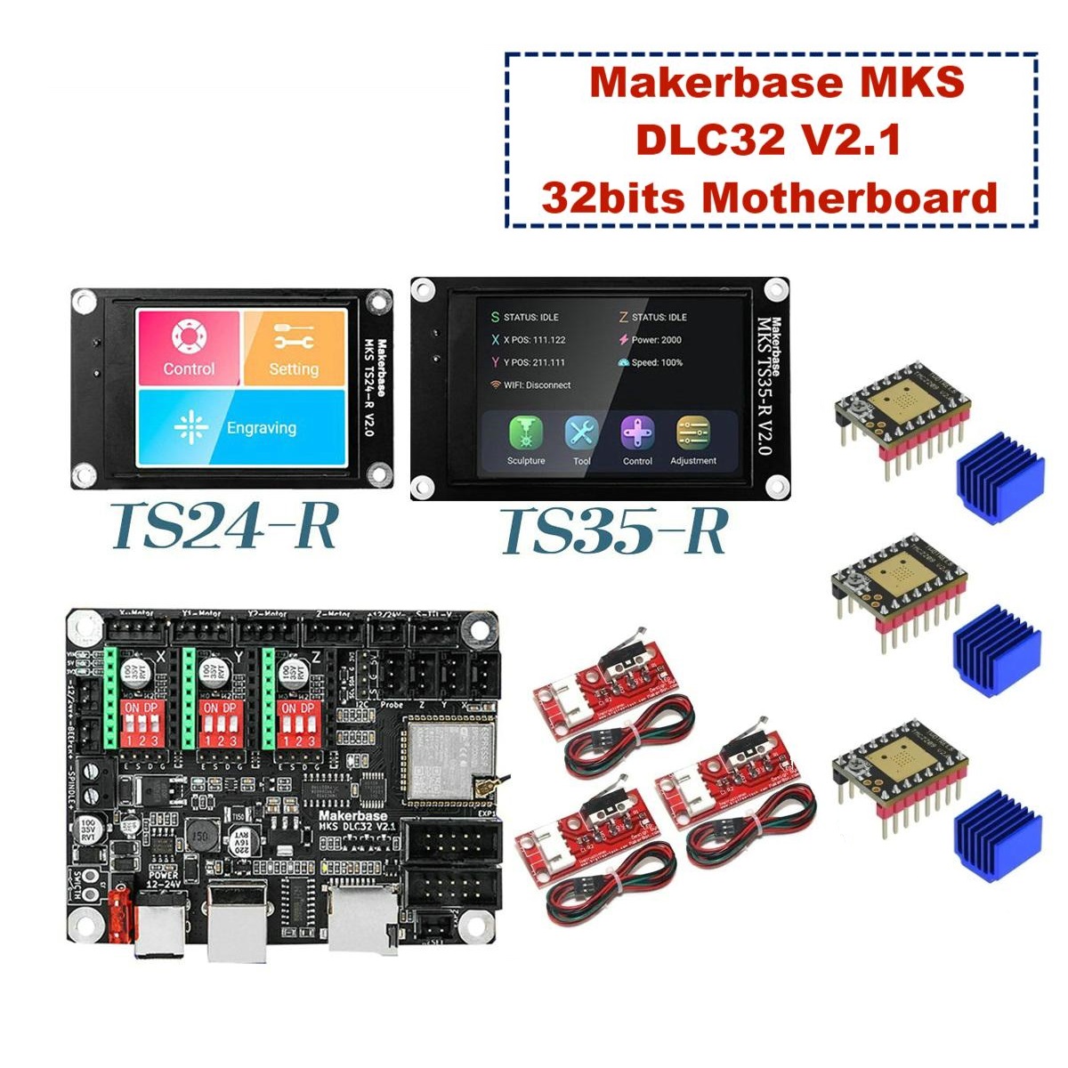 Makerbase-レーザー彫刻機用のmksdlc32 v2 - Industrial Laser Sensor のレビューと価格