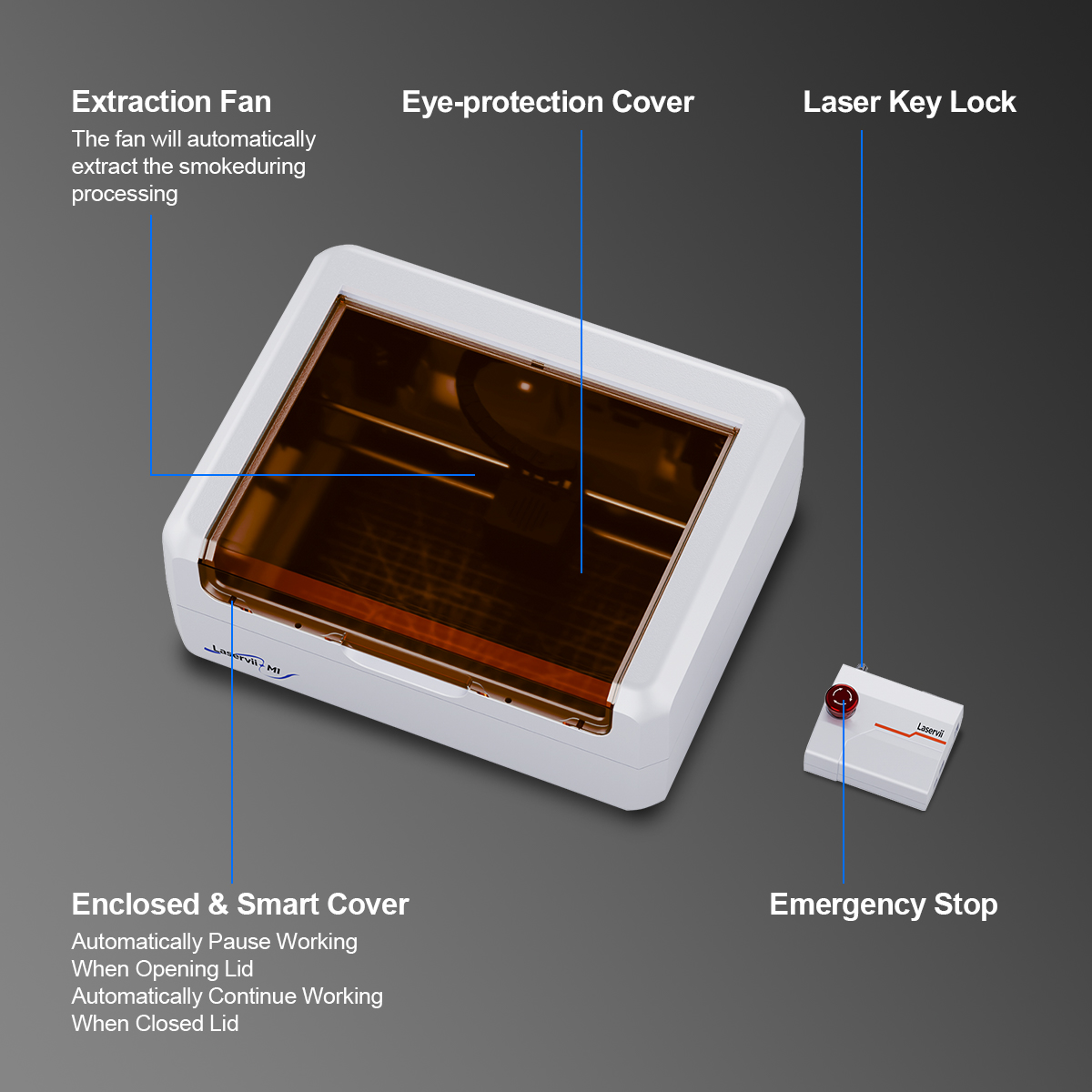 LaserVii 7W/12W/IR 2W 安全デスクトップ - Industrial Handheld Laser Engraver のレビューと価格