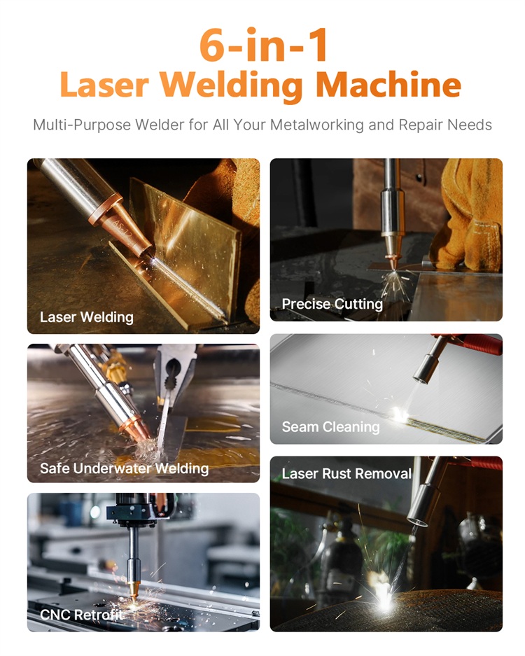 3 in 1 溶接・切断・洗浄 700W 工業用ハンドヘルド - Industrial Handheld Laser Welder のレビューと価格