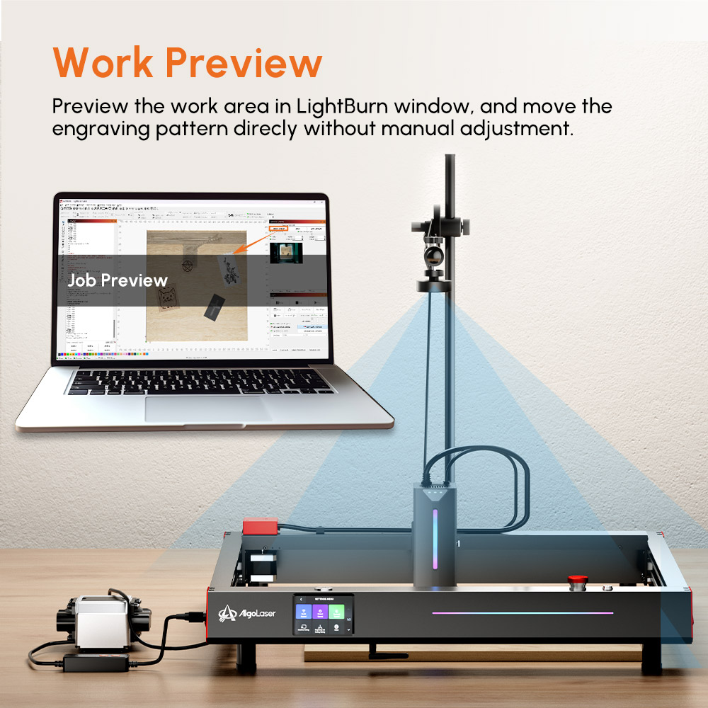 AlgoLaser Lightburnカメラキット レーザー - Industrial Laser Sensor のレビューと価格