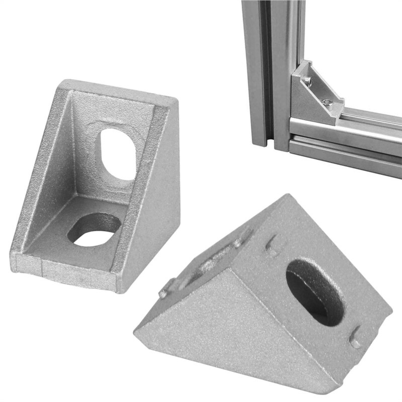 40個のアルミニウム押し出しコーナーブラケット,2020個の - Aluminum T-Slot Profile のレビューと価格